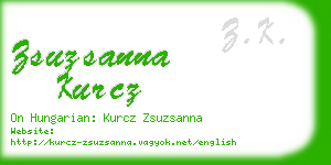 zsuzsanna kurcz business card